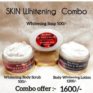 Combo 3 ( Whitening Body Scrub/Whitening Soap/Body Whitening Lotion)