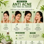 Real Beauty Anti Acne Tea Tree Oil Serum | 100% Organic | Acne Control & Blemish Care | 15ml - Image 4