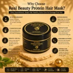 Protein Hair Mask for Dry & Damaged Hair | Smooth, Soft & Healthy Hair | Real Beauty - Image 3