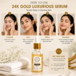Real Beauty 24K Gold Luxurious Serum – Radiance & Glow Face Serum for Bright, Hydrated Skin - Image 3