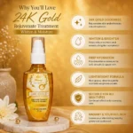 Real Beauty 24K Gold Rejuvenate Treatment Spray | Brightening & Moisturizing Face Mist | For All Skin Types | 85 ml - Image 3