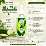 Real Beauty Ultra Glow Green Tea Face Wash with Green Tea Extract & Glutathione | Deep Cleansing, Oil Control & Refreshing Daily Face Cleanser | 85ml - Image 3