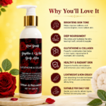 Real Beauty Brighten & Whiten Body Lotion with Glutathione & Collagen | Skin Brightening, Deep Moisturizing & Even Tone Body Lotion | - Image 3