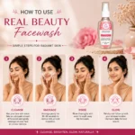 Real Beauty Radiant Glow Whitening Facewash with Vitamin C & E | Deep Cleansing, Brightening & Oil Control | Gentle Daily Face Cleanser | 85ml - Image 3